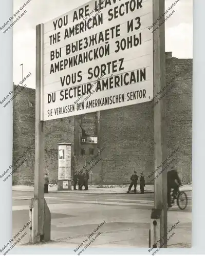 1000 BERLIN, Berliner Mauer, Sektorengrenze, 1961, DDR-Grenzsoldaten