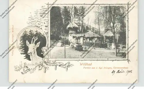 VÖLKERKUNDE / Ethnic - GERMANENHAUS, Wildbad, 1902