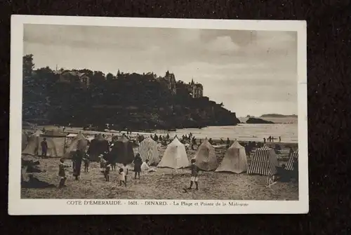 F 35800 DINARD, Le Plage et Pointe de la Malouine, Strandleben