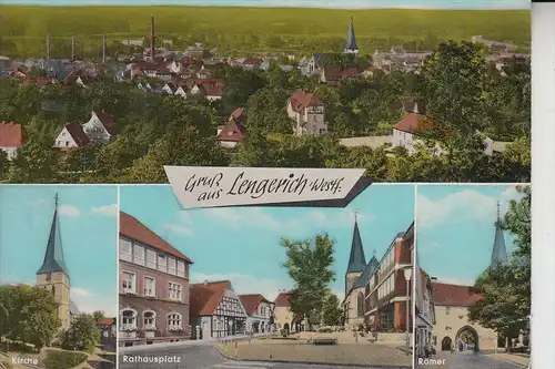 4540 LENGERICH, Mehrbildkarte, handcoloriert, 1966