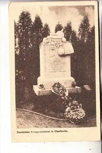 F 08000 CHARLEVILLE, Deutsches Kriegerdenkmal, 1917, deutsche Feldpost