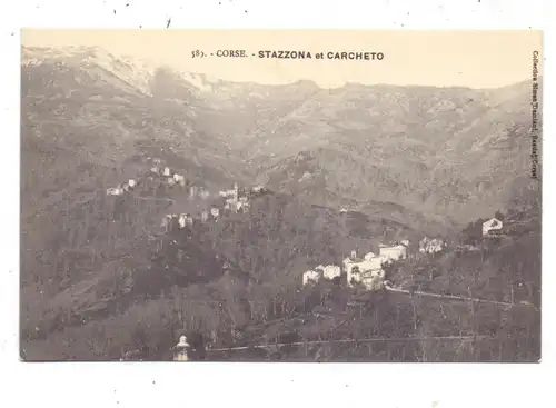 F 20229 STAZZONA et CARCHETO, CORSE 2B, Vue generale