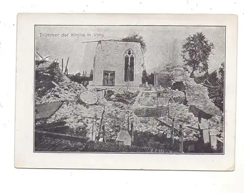 F 62580 VIMY, 1.Weltkrieg, Trümmer der Kirche