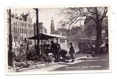 AMSTERDAM, Bloemenmarkt Singel, 1953