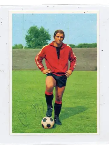 SPORT - FUSSBALL- EINTRACHT FRANKFURT - Dr. PETER KUNTER, Sammelbild 1972, Autogramm