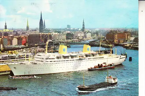 SCHIFFE - OZEANSCHIFF - "GRIPSHOLM", Hamburger Hafen