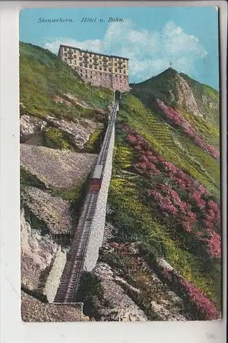 CH 6770 STANS, Stanserhorn, Hotel & Bahn, 1921