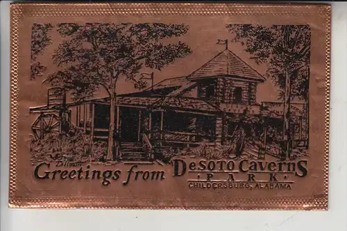 USA - ALABAMA - CHILDERSBURG - Desoto Caverns, metal - card