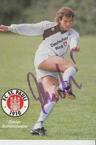 SPORT - FUSSBALL - FC ST.PAULI - DIETER SCHLINDWEIN - Autogramm