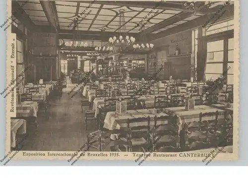 EXPO INTERNATIONALE 1935 BRUSSEL, Taverne Restaurant CANTERBURRY