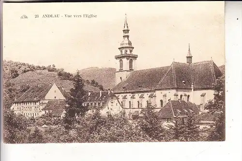 F 67140 ANDLAU, Vue vers l'Eglise