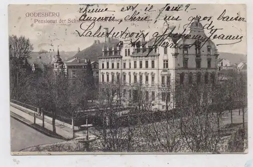 5300 BONN - BAD GODESBERG, Pensionat der Schwestern vom armen Kind Jesu, 1911, rücks. etwas fleckig