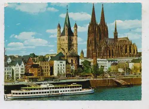 BINNENSCHIFFE - RHEIN, Köln-Düsseldorfer "BONN" am Kölner Anleger, 1967