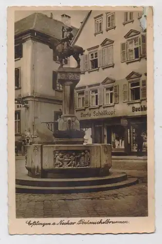 7300 ESSLINGEN, Postmichelbrunnen, Bekleidungsgeschäft Berta Schöllkopf