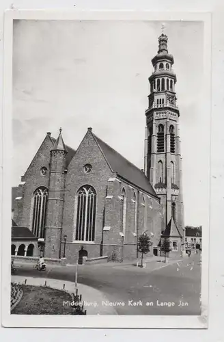 ZEELAND - MIDDELBURG, Nieuwe Kerk & Lange Jan, 195...