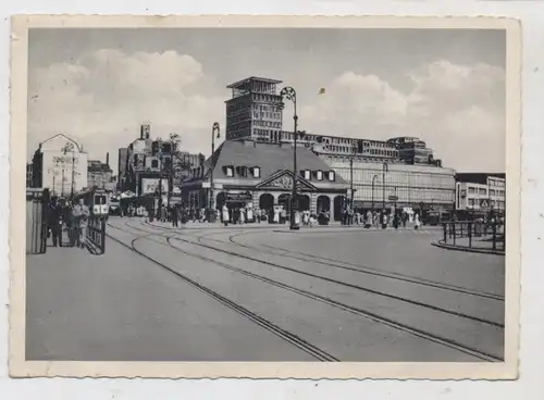 6000 FRANKFURT, Hauptwache, Tram, 50er Jahre