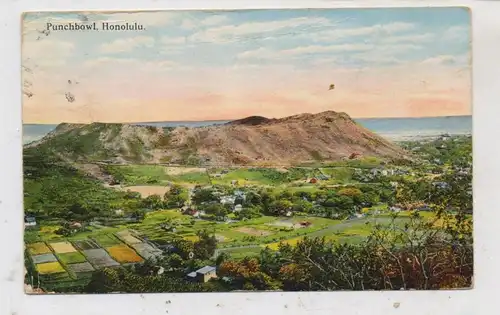 USA - HAWAII - HONOLULU, Punchbowl, 1923, Honolulu - Tokyo