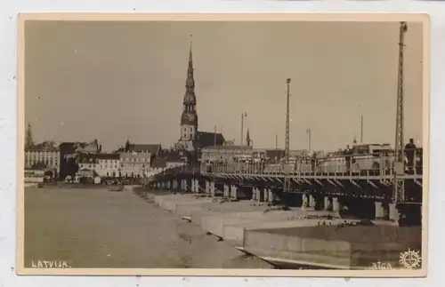 LATVIJA / LETTLAND - RIGA, Dünabrücke, 1933