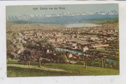 CH 8000 ZÜRICH ZH, Zürich von der Waid, 1920