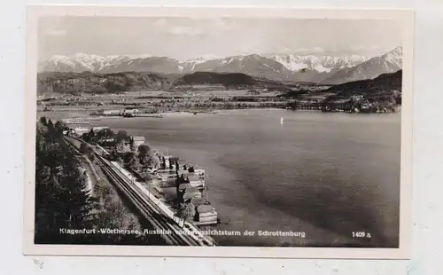 A 9000 KLAGENFURT, Ausblick vom Aussichtsturm, Eisenbahnlinie