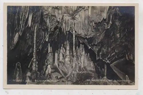 0-3703 ELBINGERODE - RÜBELAND, Baumannshöhle, 1930