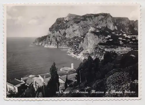 I 80073 CAPRI, Piccola Marina e Monte Solaro, 1952