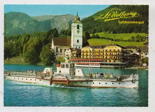 BINNENSCHIFFE - WOLFGANGSEE, Schaufelraddampfer "KAISER FRANZ JOSEF I."