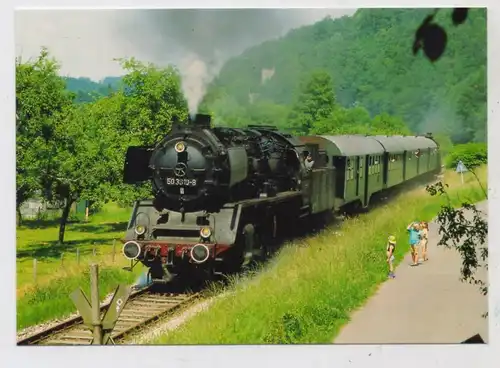 EISENBAHN  / Railway - Wiehltalbahn, Dampflok 50 3610-8 in Weiershagen