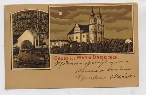 A 3744 ROSENBURG - MOLD, Lithographie, Gruss aus Maria Dreieichen, 1902