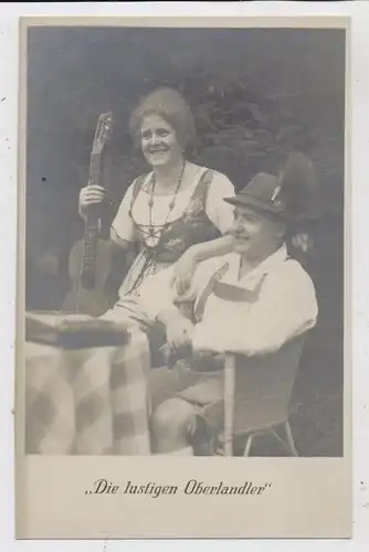 MUSIK - "DIE LUSTIGEN OBERLANDLER", Zither / Gitarre, Alpenländische Volksmusik, Trachten