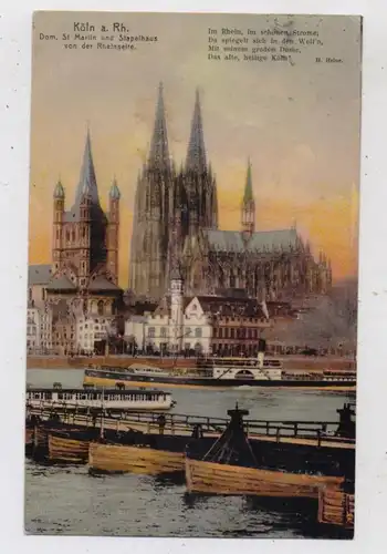 5000 KÖLN, Schiffsbrücke, 1913