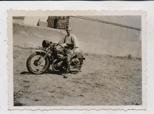 MILITÄR - WEHRMACHT, Motorrad / Kradmelder, Kleinphoto, 8,7 x 6,2 cm