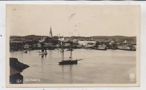 N 4604 KRISTIANSAND / CHHRISTIANSSAND, Havn, 1934