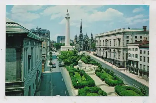 USA - MARYLAND - BALTIMORE, Washington Monument & Mt. Vernon Place