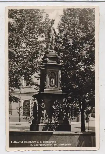 6140 BENSHEIM, St. Georgsbrunnen am Marktplatz