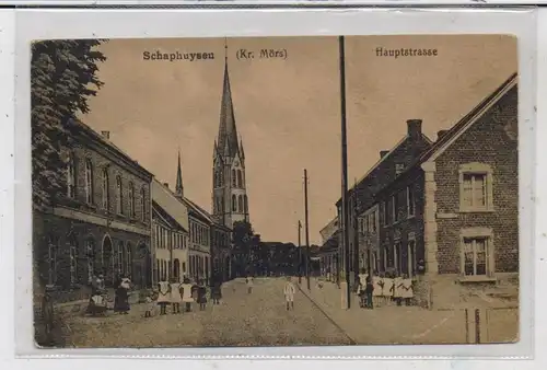 4137 RHEURDT - SCHAPHUYSEN, Hauptstrasse, belebt, Verlag Bahners - St. Tönis