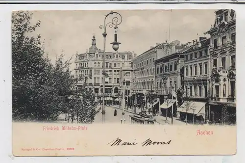 5100 AACHEN, Friedrich - Wilhelm - Platz, Strassenbahn, Verlag Stengel, 1902