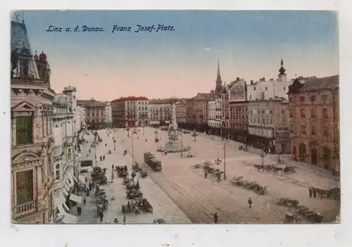 A 4000 LINZ, Franz - Josef - Platz, rücks. niederl. Werbung