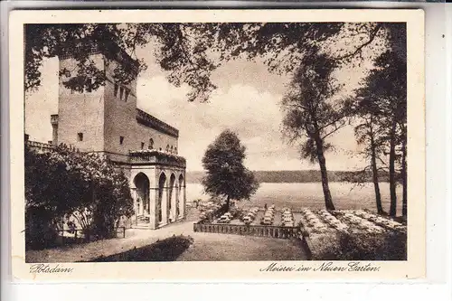 0-1500 POTSDAM, Restaurant Meierei im Neuen Garten, 1933, kl. Fleck