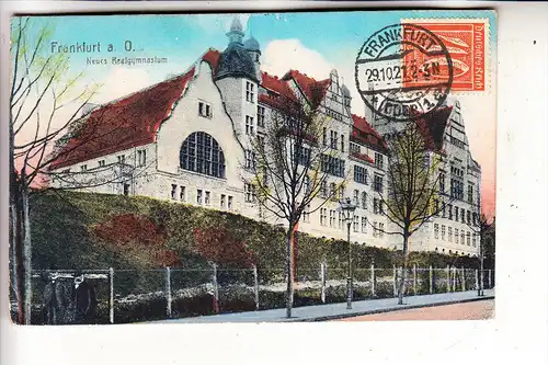 0-1200 FRANKFURT / Oder, Neues Realgymnasium, 1921