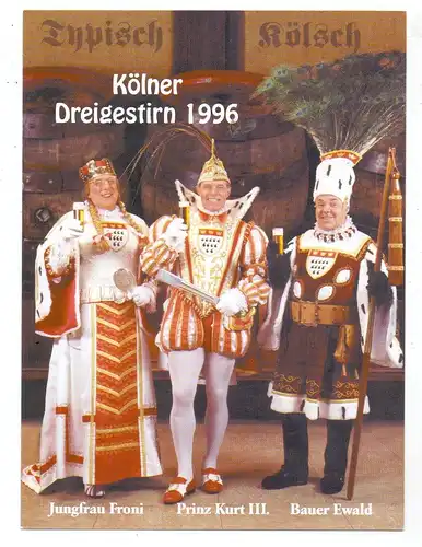 5000 KÖLN, KARNEVAL, Dreigestirn 1996