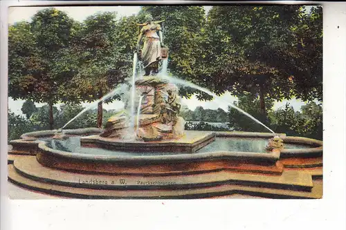 NEUMARK - LANDSBERG an der Warthe / GORZOW WIELKOPOLSKI, Pauckschbrunnen, 1908