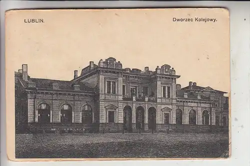 PL 20000 LUBLIN, Dworcec Kolejowy, Österr. Feldpost 1.Weltkrieg, 1915