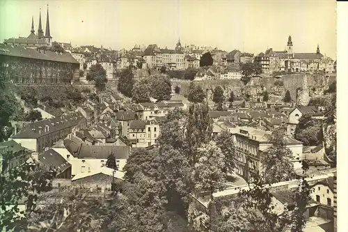 L 1000 LUXEMBURG, Faubourg du Grund et Ville Haute, Kraus-Lux.