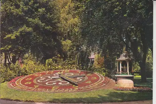 L 4500 DIFFERDINGEN / DIFFERDANGE, Blumenuhr/Horloge fleurie/Bloem klok, Parc de Gerlache 1964