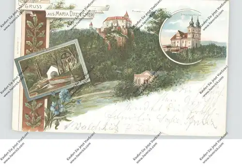 A 3573 ROSENBURG-MOLD - MARIA DREIEICHEN, Lithographie, Kirche, Rosenburg Bründel