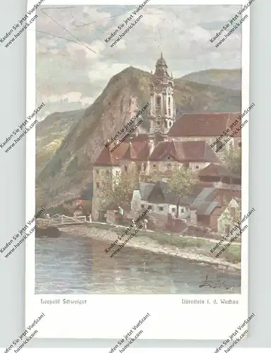 A 3601 DÜRNSTEIN, Künstler-Karte Leopold Schweiger