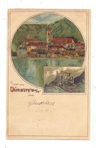 A 3601 DÜRNSTEIN, 1898, Künstler-Karte