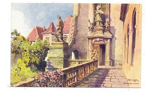 A 3601 DÜRNSTEIN, Künstler-Karte Fritz Lach 1906, Brüder Kohn