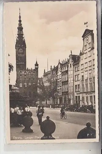 DANZIG, Langer Markt mit Rathaus